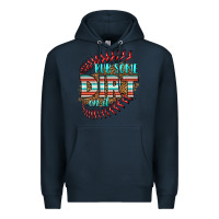 Navy rub some dirt on it softball Premium Hoodie - HRA Design Shop