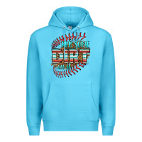 Ocean Blue rub some dirt on it softball Premium Hoodie - HRA Design Shop