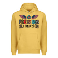 Antique Gold freedom john Premium Hoodie - CowhideDigitalArt