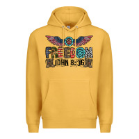 Mustard freedom john Premium Hoodie - CowhideDigitalArt
