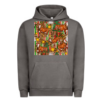 Pigment Tornado christmas leopard cow with gift boxes Urban Hoodie - FaDigitalArtStudio