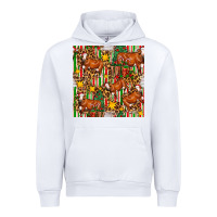 White christmas leopard cow with gift boxes Urban Hoodie - FaDigitalArtStudio