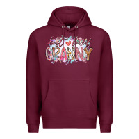 Burgundy most loved granny Premium Hoodie - RacoonDesign