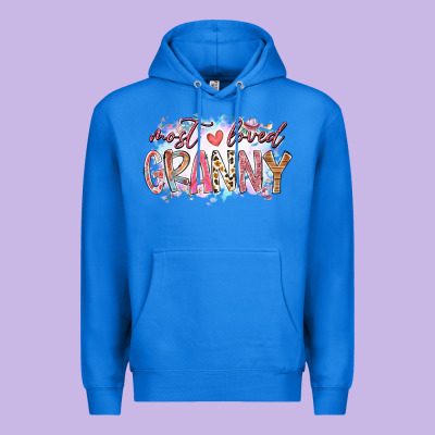 Most Loved Granny Premium Hoodie Designed By Racoondesign