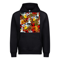 Black christmas leopard duck Urban Hoodie - FaDigitalArtStudio