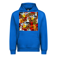 Cobalt christmas leopard duck Urban Hoodie - FaDigitalArtStudio