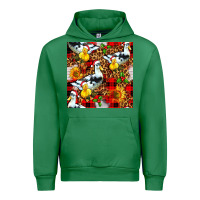 Emerald christmas leopard duck Urban Hoodie - FaDigitalArtStudio
