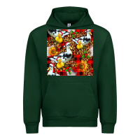 Forest Green christmas leopard duck Urban Hoodie - FaDigitalArtStudio