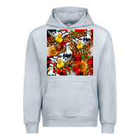 Heather Grey christmas leopard duck Urban Hoodie - FaDigitalArtStudio