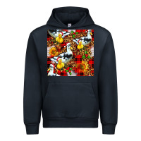 Navy christmas leopard duck Urban Hoodie - FaDigitalArtStudio