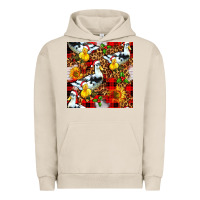 Pigment French Oak christmas leopard duck Urban Hoodie - FaDigitalArtStudio