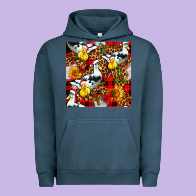 Christmas Leopard Duck Urban Hoodie Designed By Fadigitalartstudio