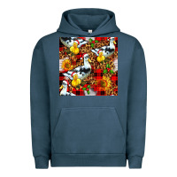 Pigment Midnight Navy christmas leopard duck Urban Hoodie - FaDigitalArtStudio