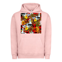 Pigment Salmon christmas leopard duck Urban Hoodie - FaDigitalArtStudio