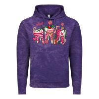 Cloud Purple pink christmas teeth Vintage Hoodie - AdoDesignShop