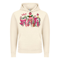 Vintage Artic pink christmas teeth Vintage Hoodie - AdoDesignShop