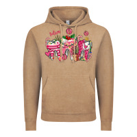 Vintage Coffee pink christmas teeth Vintage Hoodie - AdoDesignShop