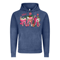 Vintage Denim pink christmas teeth Vintage Hoodie - AdoDesignShop