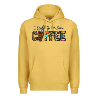 Antique Gold i could go for some coffee Premium Hoodie - CowhideDigitalArt