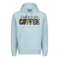 Blue Mist i could go for some coffee Premium Hoodie - CowhideDigitalArt