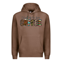 Chestnut i could go for some coffee Premium Hoodie - CowhideDigitalArt
