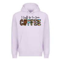 Lilac i could go for some coffee Premium Hoodie - CowhideDigitalArt