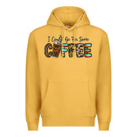 Mustard i could go for some coffee Premium Hoodie - CowhideDigitalArt