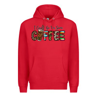 Red i could go for some coffee Premium Hoodie - CowhideDigitalArt