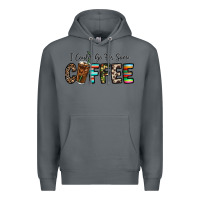 Rock i could go for some coffee Premium Hoodie - CowhideDigitalArt