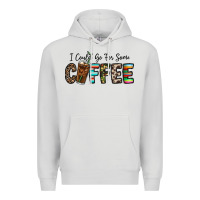 Dove Grey i could go for some coffee Premium Hoodie - CowhideDigitalArt