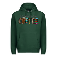 Sports Green i could go for some coffee Premium Hoodie - CowhideDigitalArt