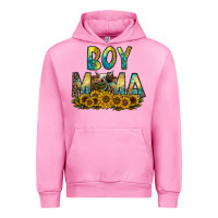 Fuchsia Pink boy mama Urban Hoodie - CowhideDigitalArt