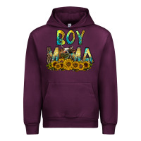 Mauve Wine boy mama Urban Hoodie - CowhideDigitalArt
