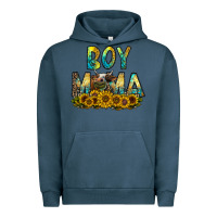 Pigment Midnight Navy boy mama Urban Hoodie - CowhideDigitalArt