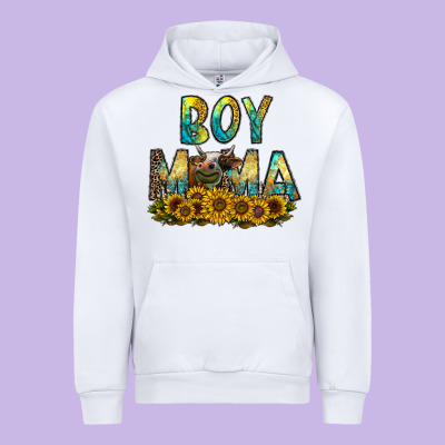 Boy Mama Urban Hoodie Designed By Cowhidedigitalart
