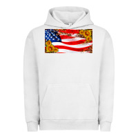 Pigment Lunar Rock usa flag and sunflower license plate Urban Hoodie - HRA Design Shop