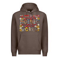 Coffee mother world Premium Hoodie - RacoonDesign