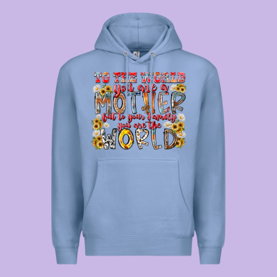 Mother World Premium Hoodie Designed By Racoondesign