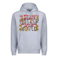 Heather Grey mother world Premium Hoodie - RacoonDesign