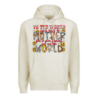 Oatmeal Heather mother world Premium Hoodie - RacoonDesign