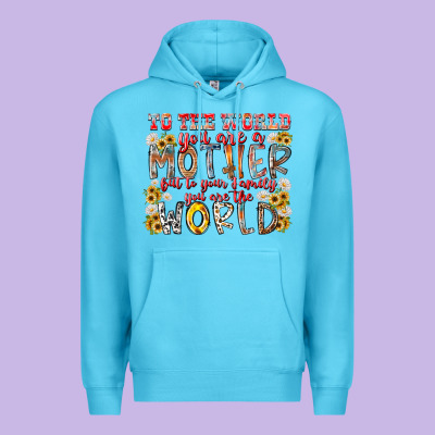 Mother World Premium Hoodie Designed By Racoondesign