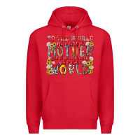 Red mother world Premium Hoodie - RacoonDesign
