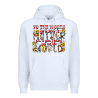 White mother world Premium Hoodie - RacoonDesign