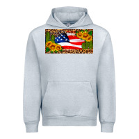 Heather Grey usa flag and cactus license plate Urban Hoodie - HRA Design Shop