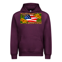 Mauve Wine usa flag and cactus license plate Urban Hoodie - HRA Design Shop