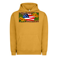 Pigment Peanut Butter usa flag and cactus license plate Urban Hoodie - HRA Design Shop