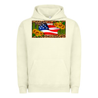 Pigment Pistachio usa flag and cactus license plate Urban Hoodie - HRA Design Shop