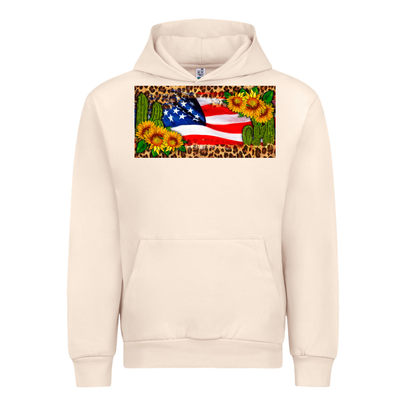Usa Flag And Cactus License Plate Urban Hoodie by HRA Design Shop | Teevron