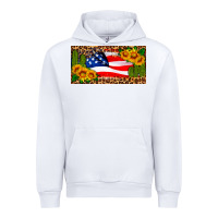 White usa flag and cactus license plate Urban Hoodie - HRA Design Shop