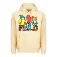 Pina Colada my heart is on that field softball Premium Hoodie - HRA Design Shop